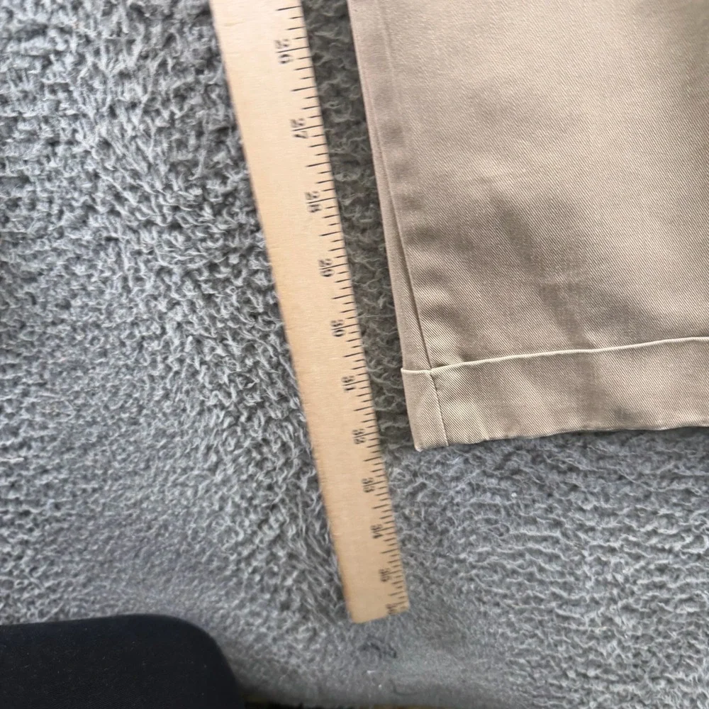 Dockers Stain Defender Pant Mens 34x32 Brown Cotton Chino Straight Preppy Career